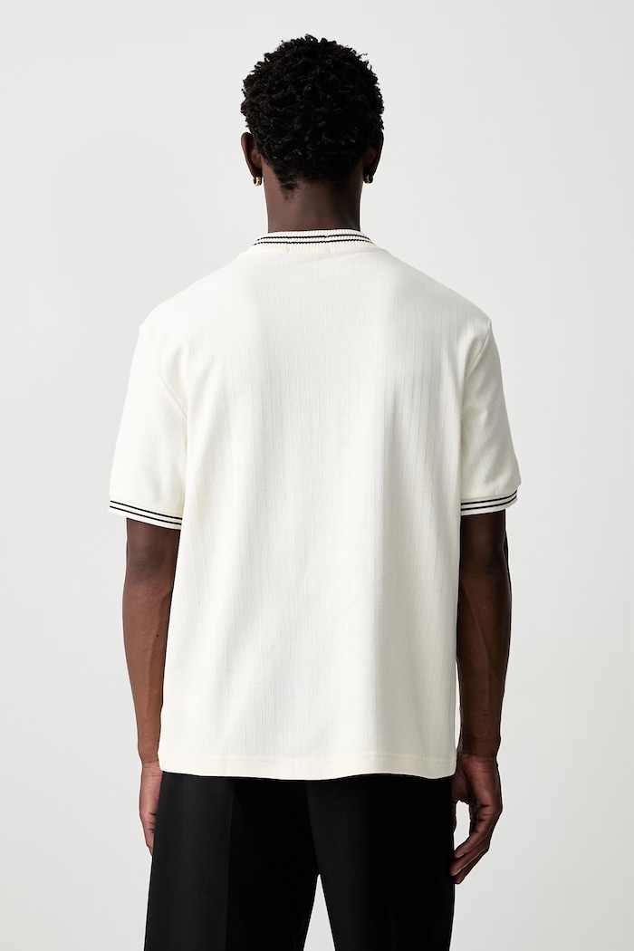 Odzież Fred Perry T-shirt bawełniany męski M8679.170 beżowy