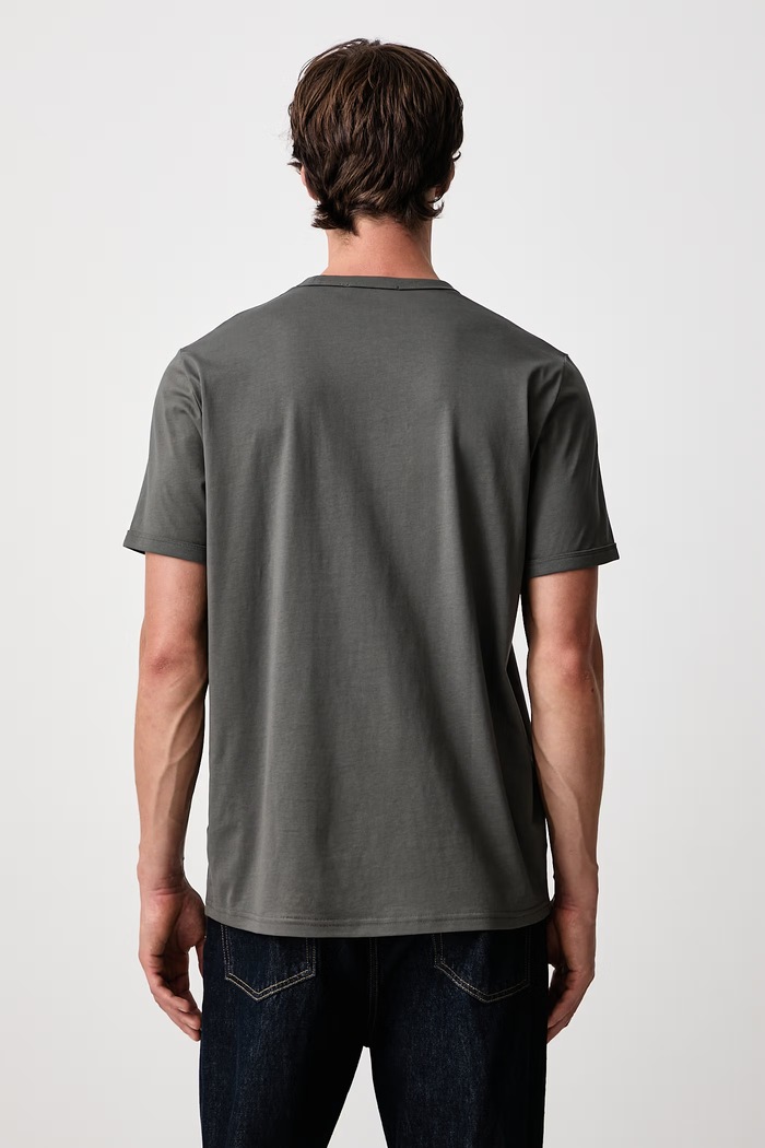Odzież Fred Perry T-shirt męski bawełniany M3519.148 zielony