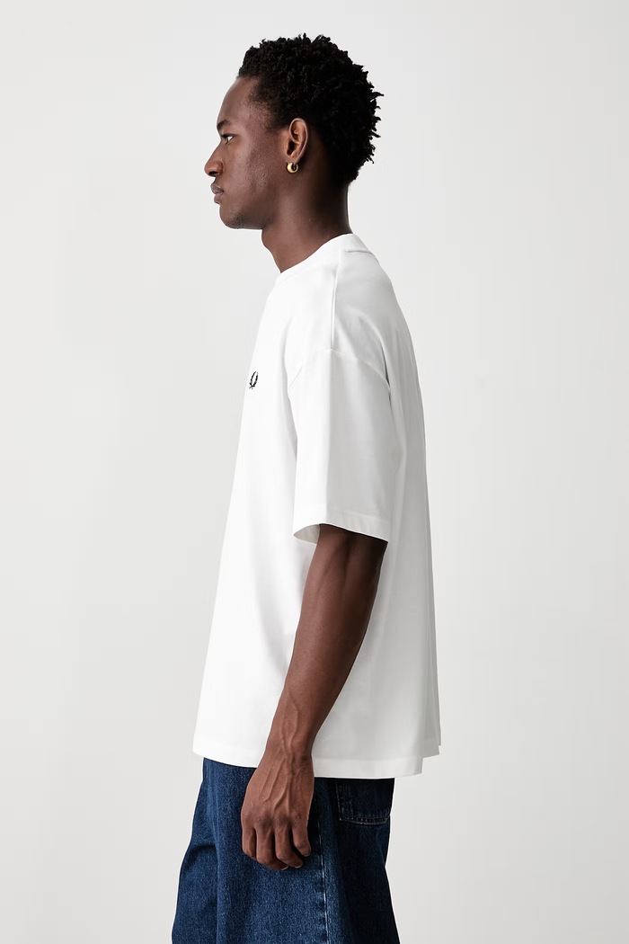 Fred Perry T-shirt męski bawełniany biały M3481.129