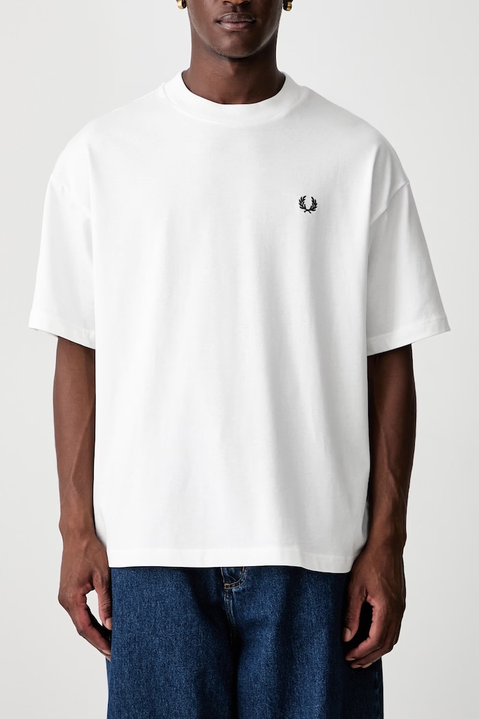 Fred Perry T-shirt bawełniany męski M3481.129 biały