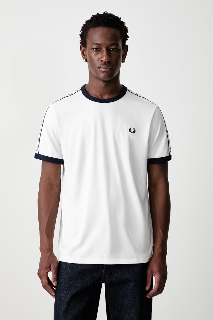 Fred Perry T-shirt męski bawełniany biały M4620.129