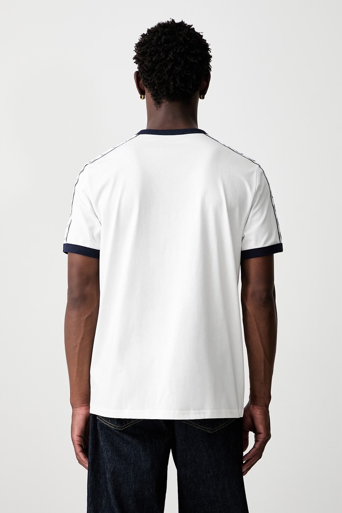 Odzież Fred Perry T-shirt męski bawełniany M4620.129 biały