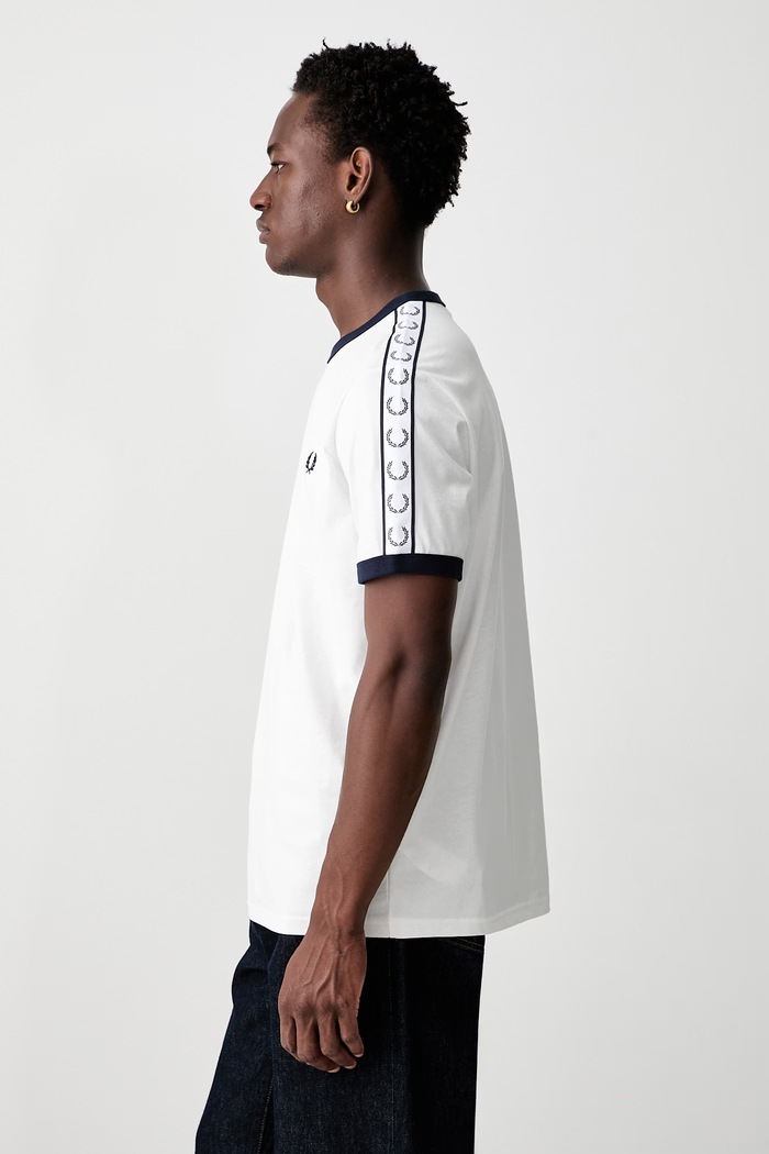 Fred Perry T-shirt męski bawełniany biały M4620.129