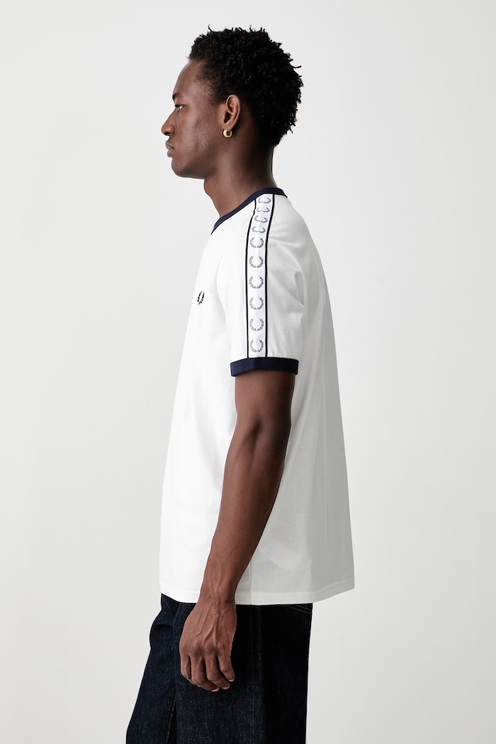 Fred Perry T-shirt bawełniany męski biały M4620.129