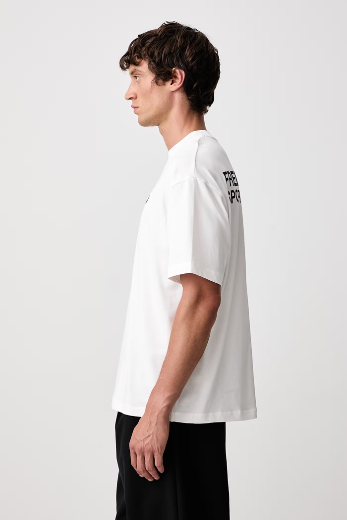 T-shirt męski bawełniany Fred Perry M3416.129 biały