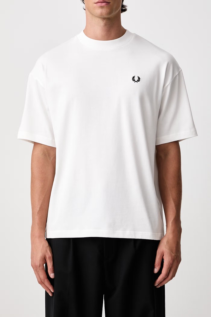 T-shirt męski bawełniany Fred Perry biały M3416.129