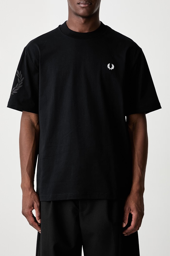 Fred Perry T-shirt męski bawełniany M3491.102 czarny