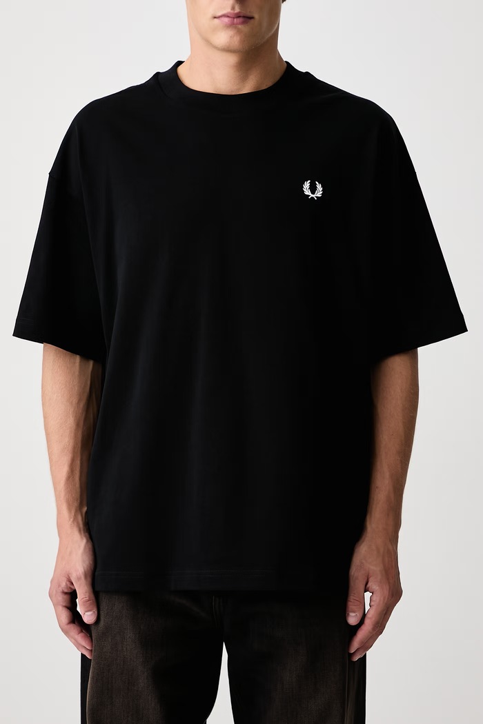T-shirt basic męski bawełniany Fred Perry czarny M3481.102