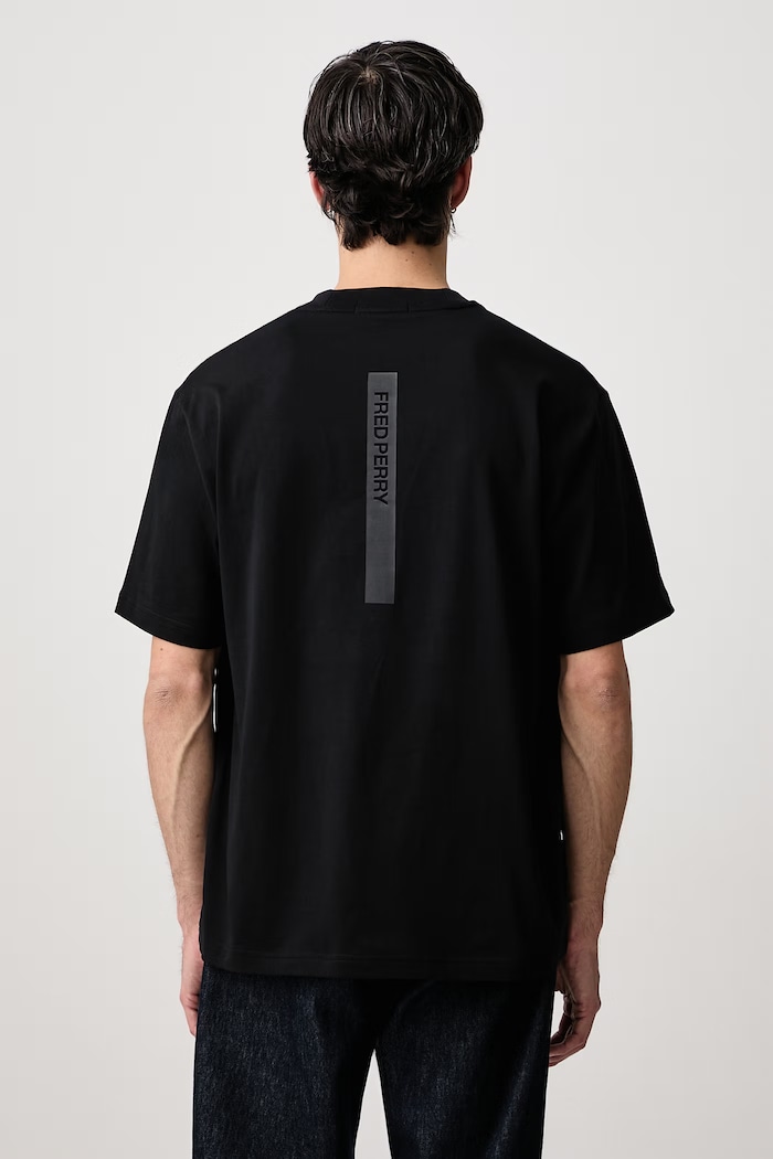 Odzież Fred Perry T-shirt męski bawełniany M3415.102 czarny