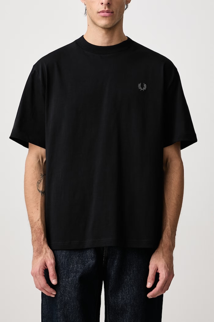 T-shirt męski bawełniany Fred Perry czarny M3415.102