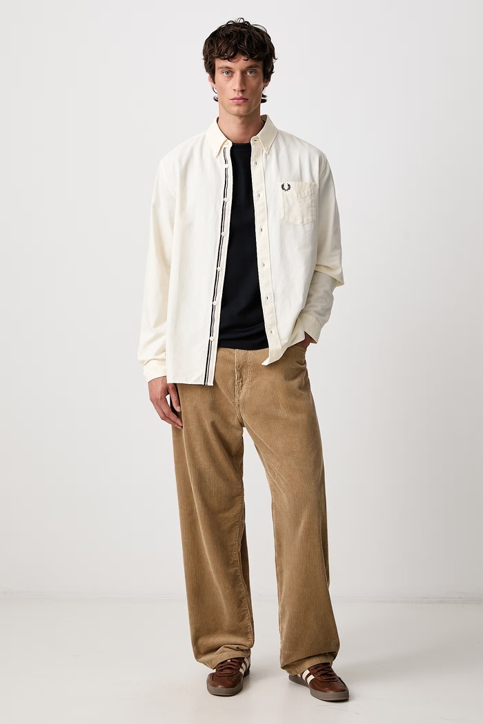 Fred Perry T-shirt męski bawełniany M2397.797 granatowy AW26