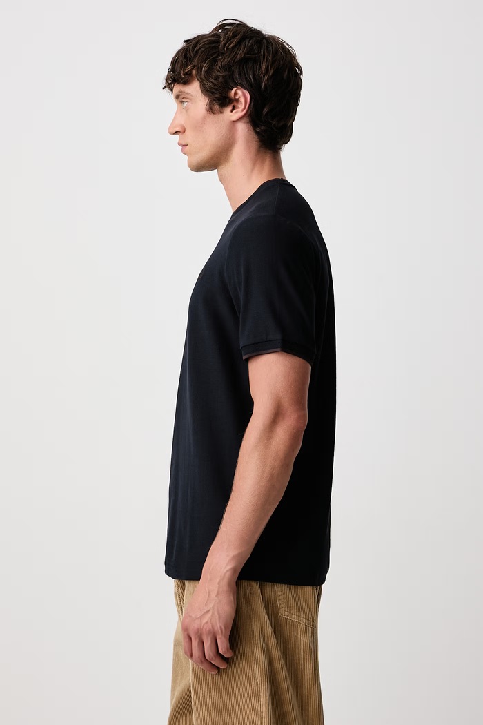 T-shirt męski bawełniany Fred Perry M2397.797 granatowy