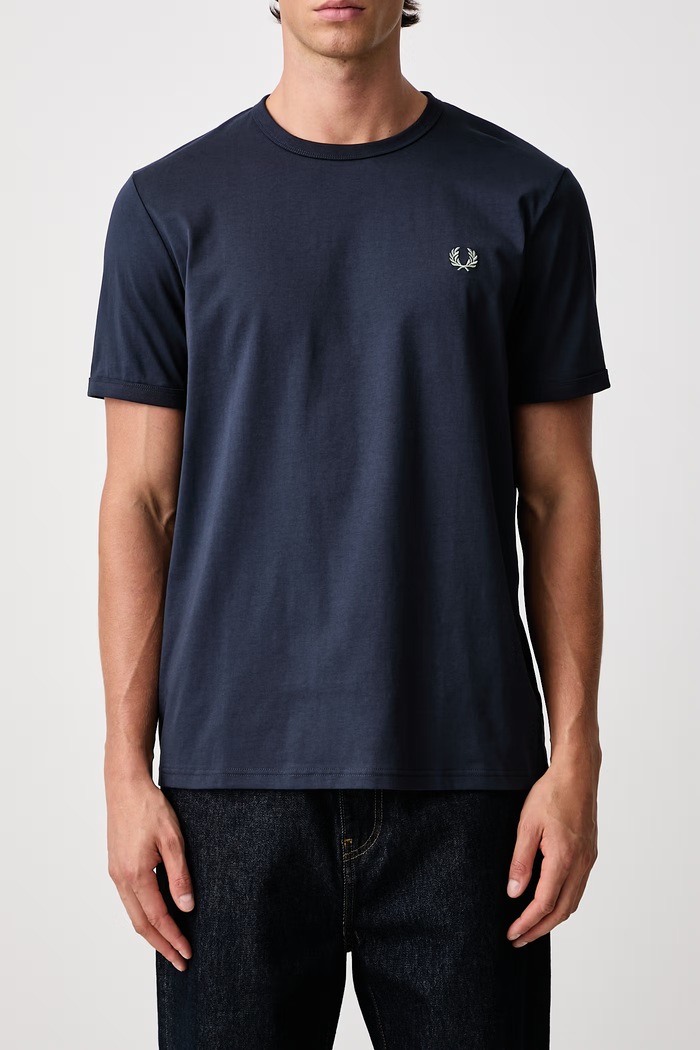 T-shirt męski bawełniany Fred Perry granatowy M3519.738