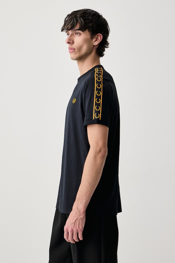 T-shirt męski bawełniany Fred Perry M4613.51C granatowy