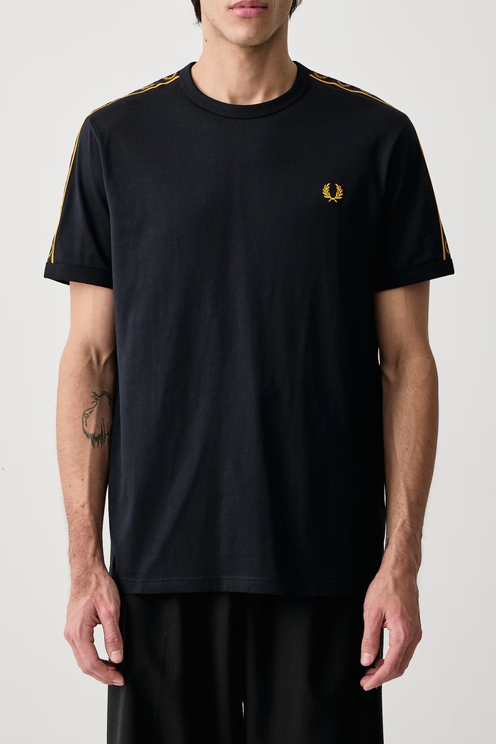 T-shirt męski bawełniany Fred Perry granatowy M4613.51C