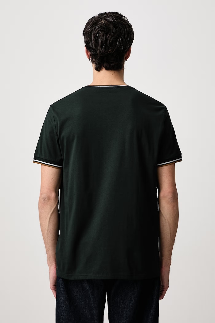 Odzież Fred Perry T-shirt męski bawełniany M1588V.78C zielony
