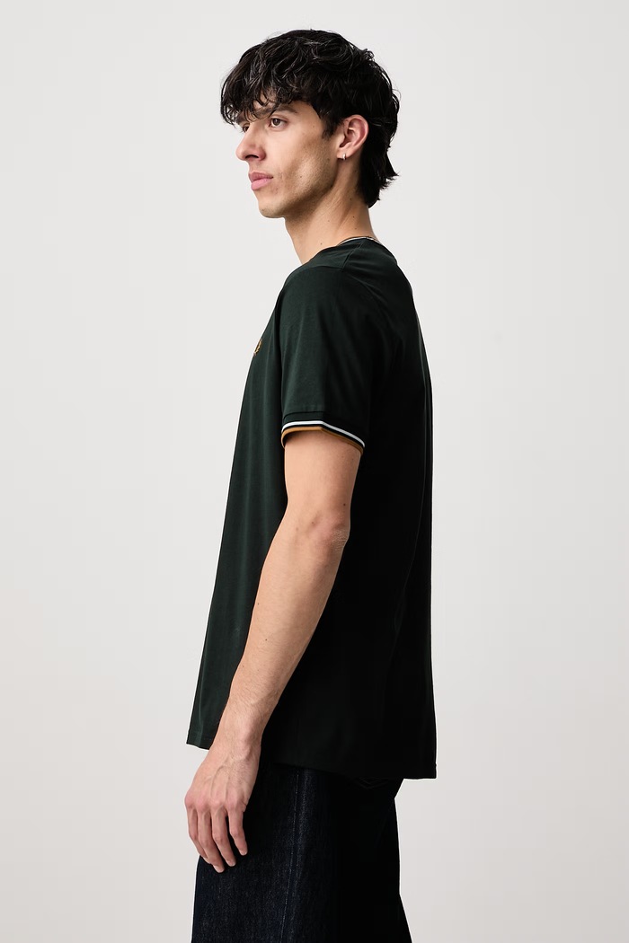 T-shirt męski bawełniany Fred Perry M1588V.78C zielony
