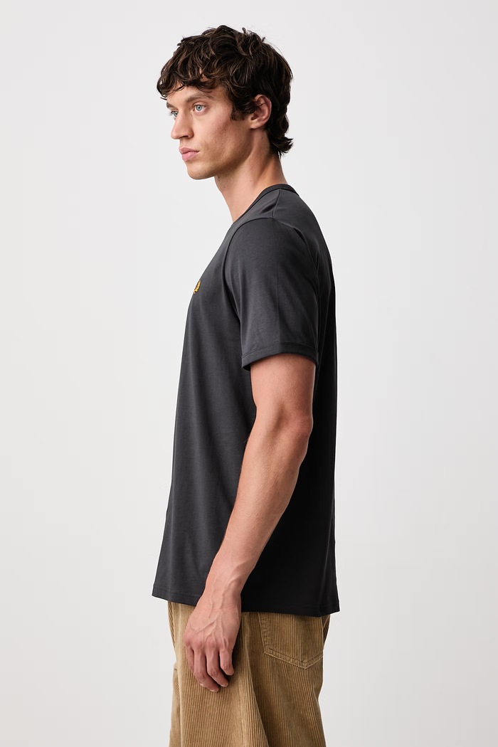 Odzież Fred Perry T-shirt męski bawełniany M3519.61C szary