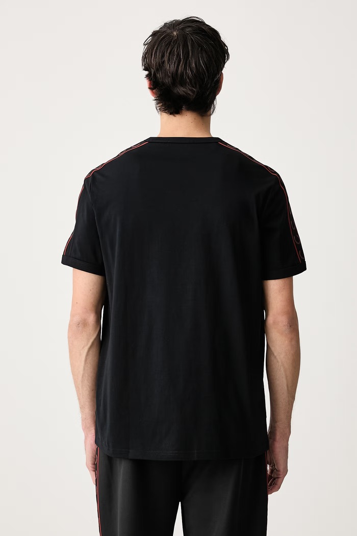Odzież Fred Perry T-shirt męski bawełniany M4613.50C czarny