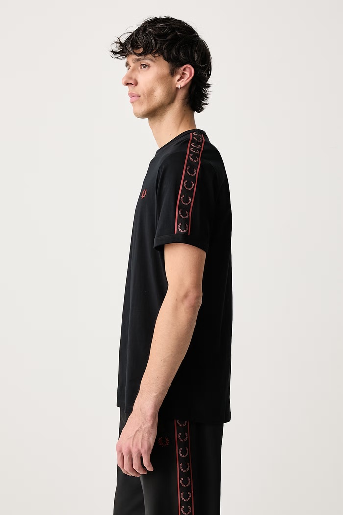 T-shirt męski bawełniany Fred Perry M4613.50C czarny