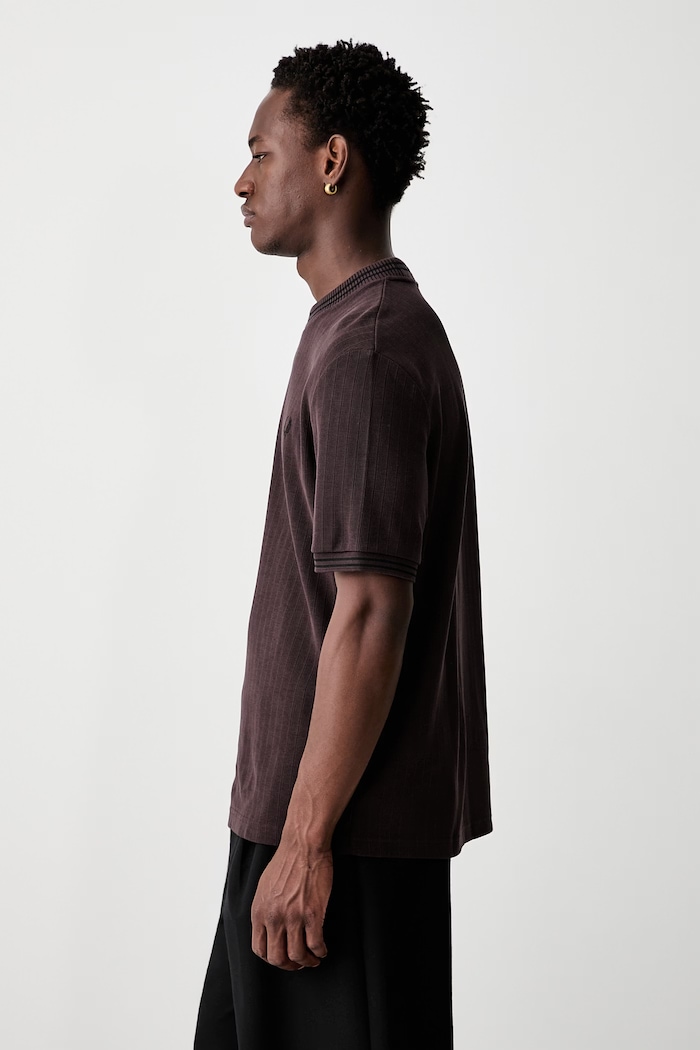Fred Perry T-shirt bawełniany męski brązowy M8679.33C