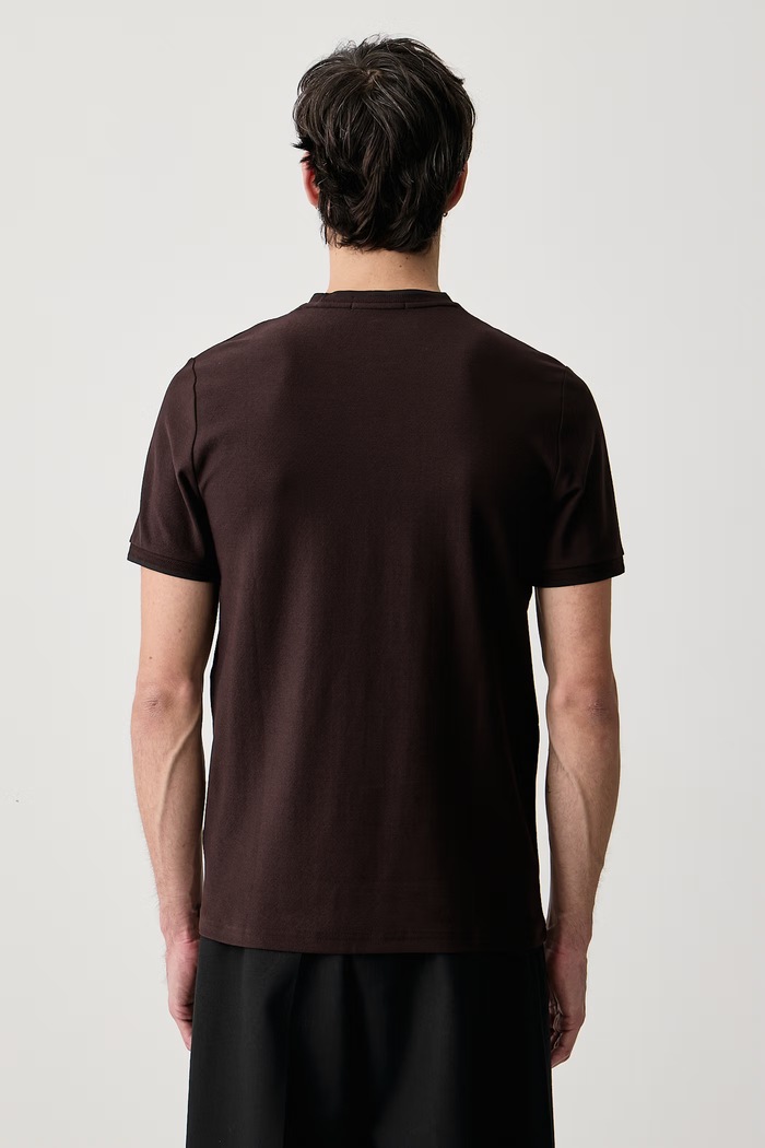 Odzież Fred Perry T-shirt basic męski bawełniany M2397.33C brązowy