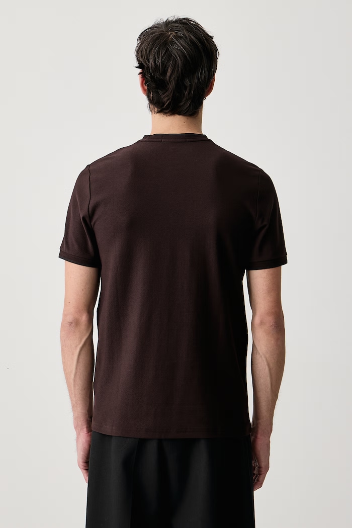 Odzież Fred Perry T-shirt basic męski bawełniany M2397.33C brązowy