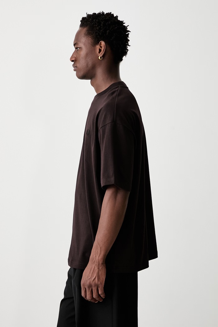 Fred Perry T-shirt męski bawełniany brązowy M3481.33C