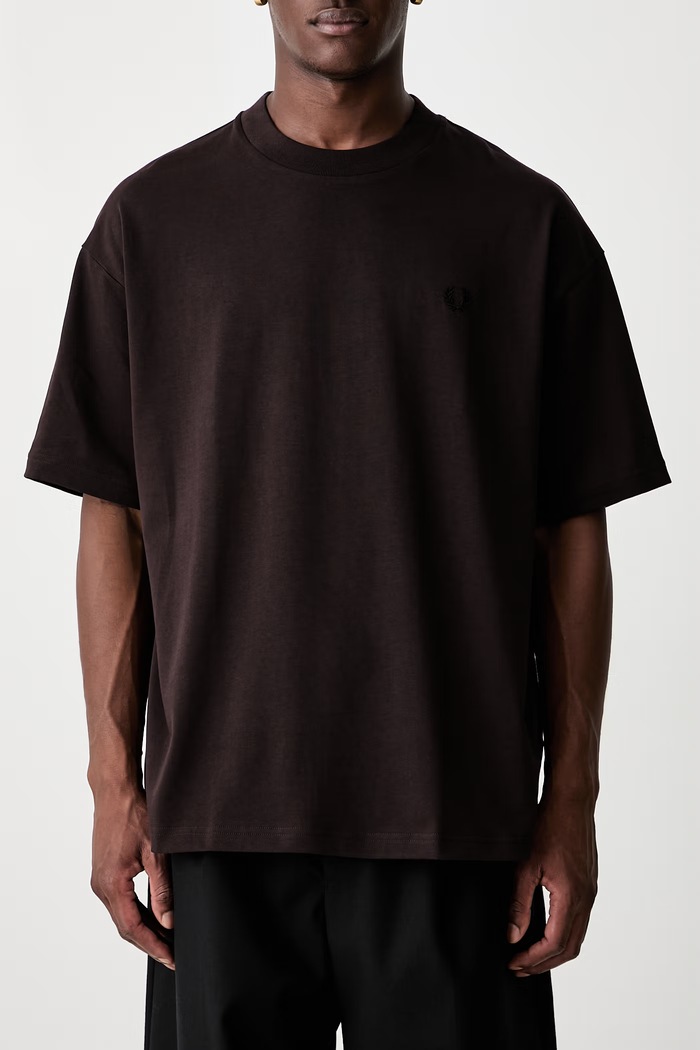 Fred Perry T-shirt męski bawełniany M3481.33C brązowy