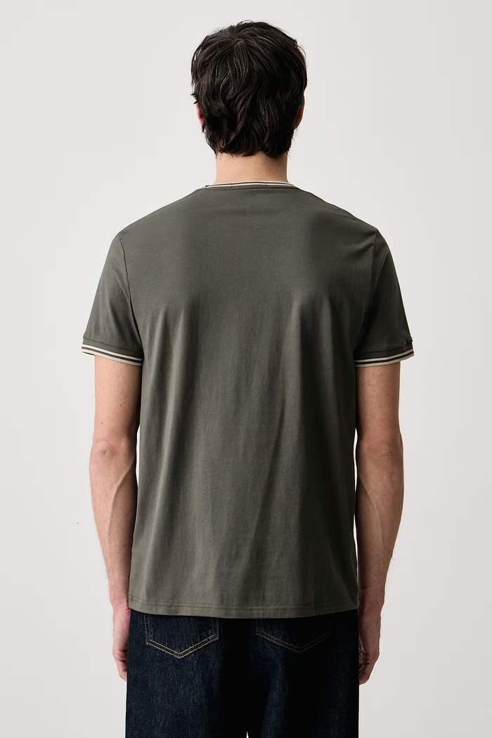 Odzież Fred Perry T-shirt basic męski bawełniany M1588V.U98 zielony