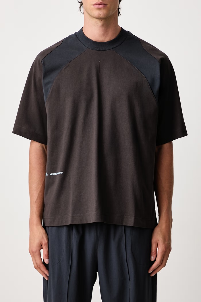 T-shirt męski bawełniany Running x Hermanos Koumori adidas Originals brązowy KX9791