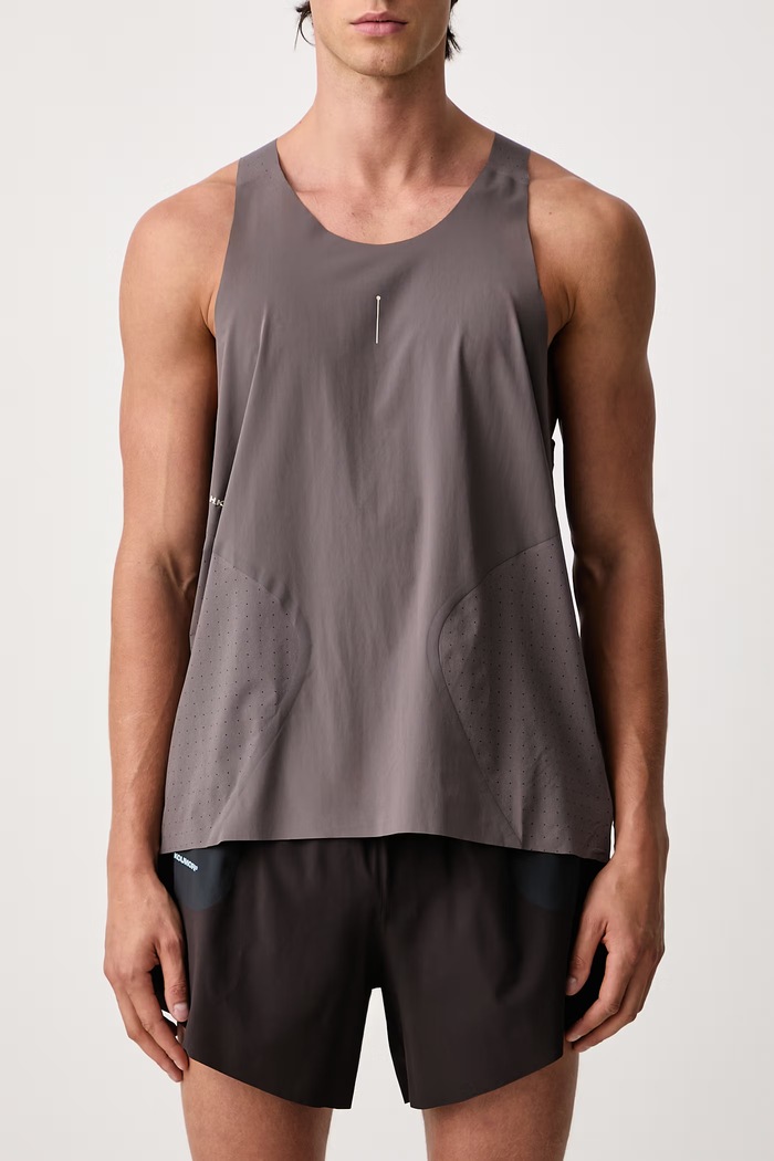 Top męski Running x Hermanos Koumori adidas Originals brązowy KH3612
