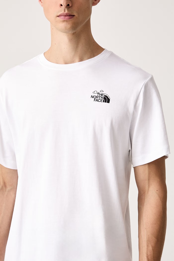 T-shirt ανδρικό βαμβακερό Natural Relaxed The North Face NF0A8JPQFN41 λευκό