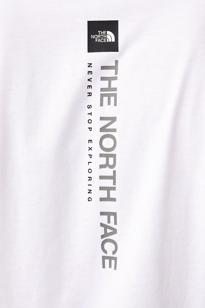 T-shirt ανδρικό με βαμβάκι Vertical Regular The North Face λευκό NF0A8JPPFN41