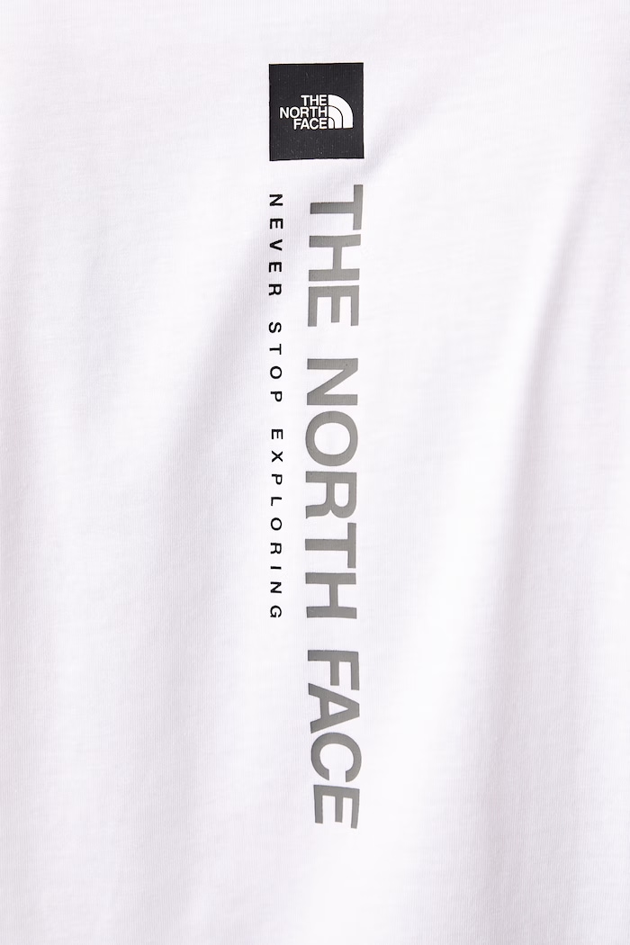 T-shirt ανδρικό με βαμβάκι Vertical Regular The North Face λευκό NF0A8JPPFN41