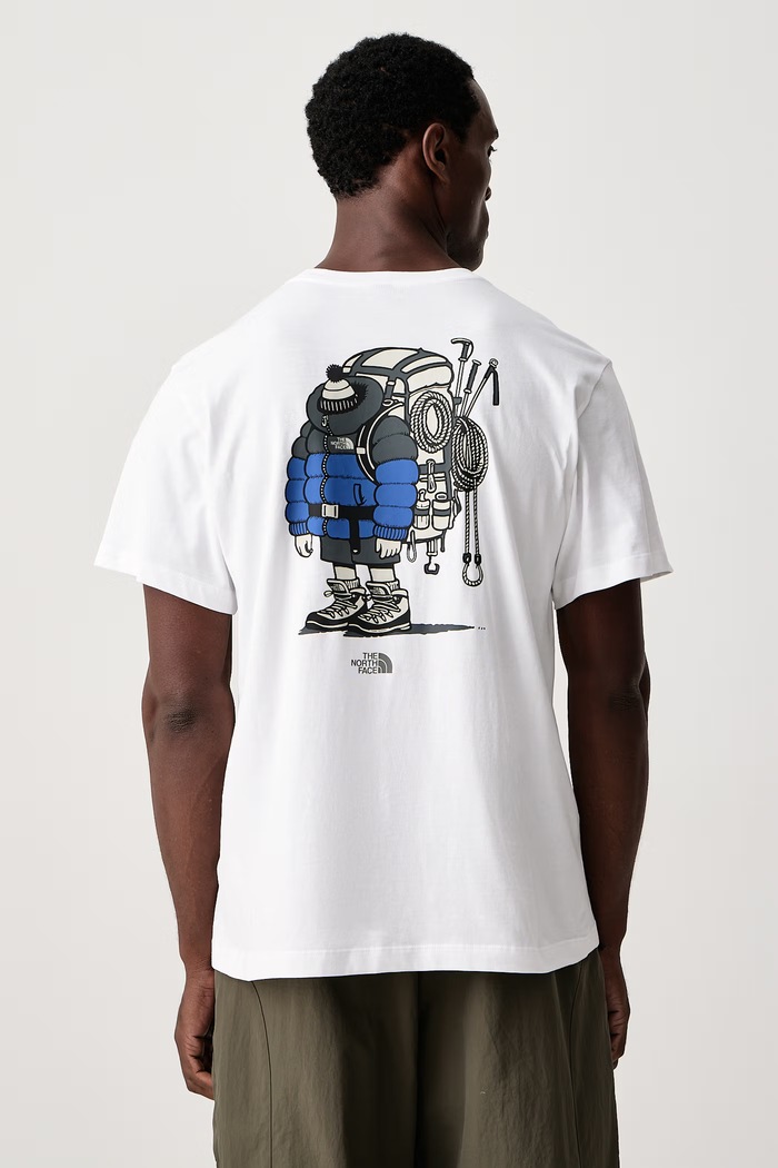 The North Face Tričko pánske bavlnené Gear up Relaxed biela NF0A8JB4FN41