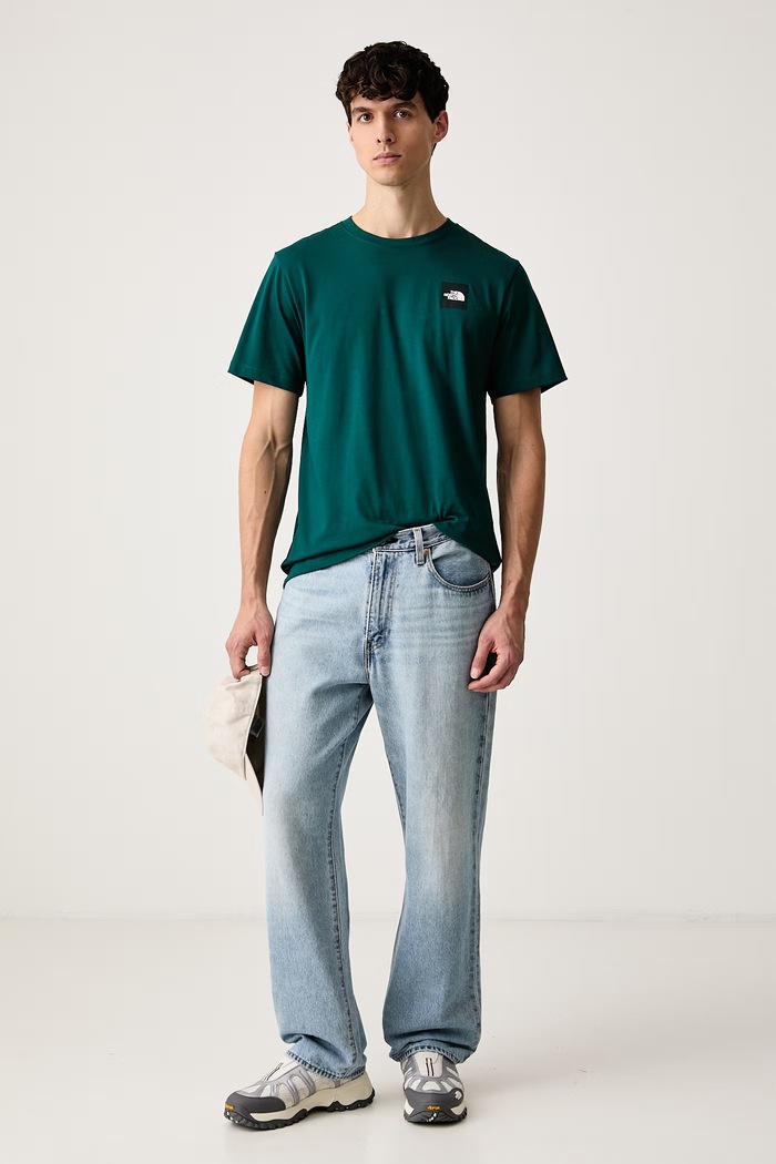 The North Face T-shirt męski z bawełną Monte NF0A8JAVN4J1 zielony AW26