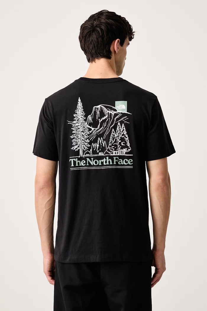 The North Face T-shirt ανδρικό με βαμβάκι Monte μαύρο NF0A8JAVJK31