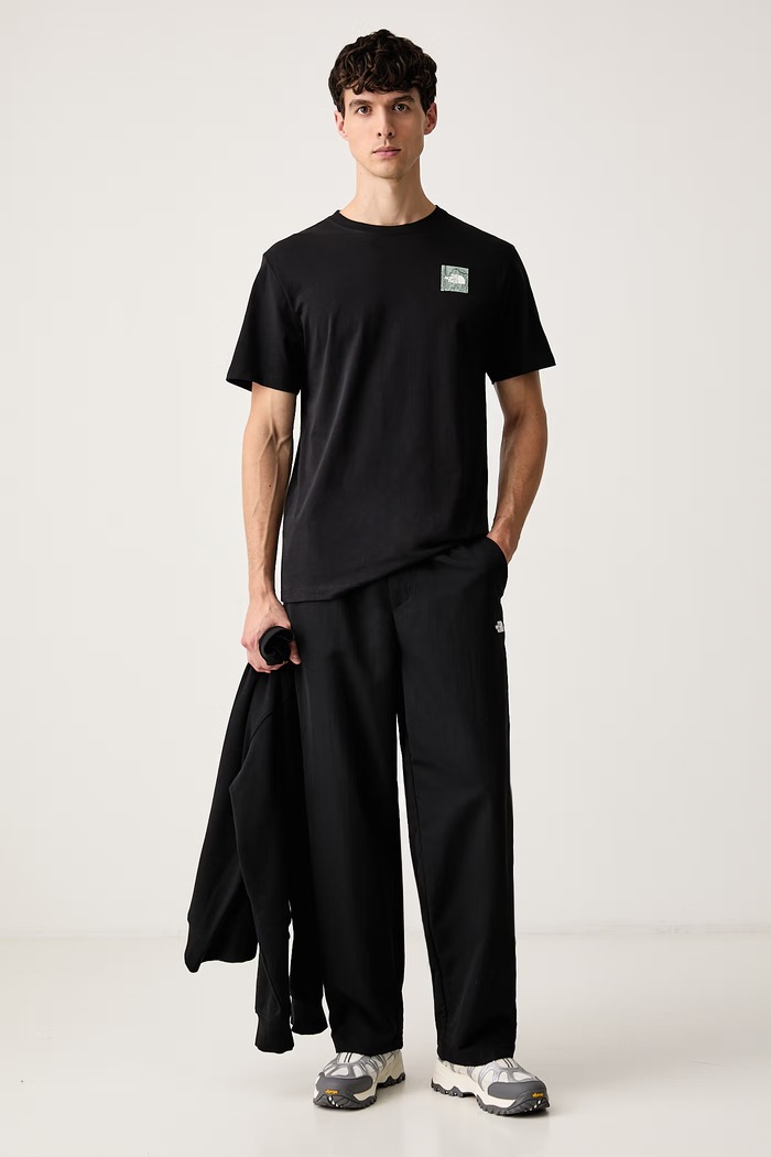 The North Face T-shirt ανδρικό με βαμβάκι Monte NF0A8JAVJK31 μαύρο AW26