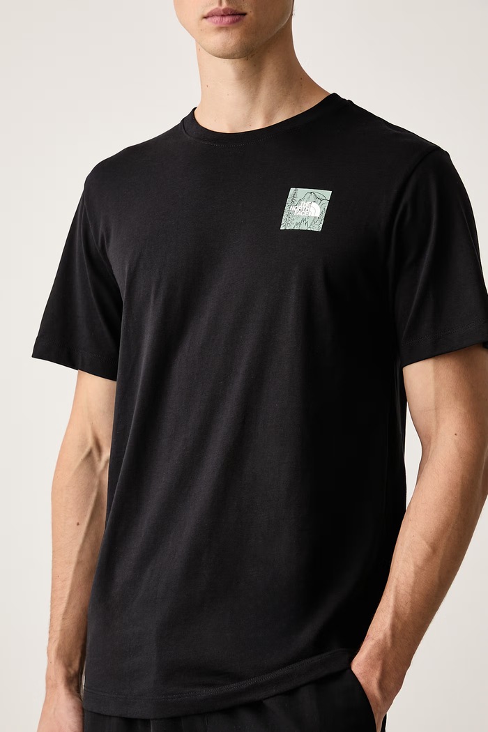 T-shirt ανδρικό με βαμβάκι Monte The North Face NF0A8JAVJK31 μαύρο