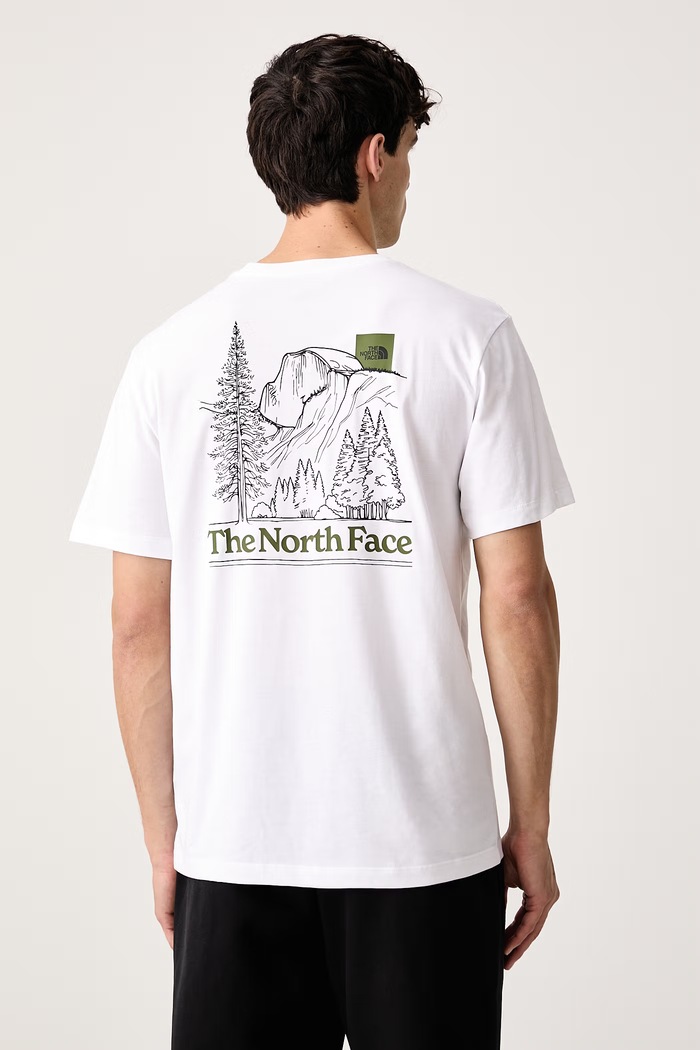 Ρούχα The North Face T-shirt ανδρικό με βαμβάκι Monte NF0A8JAVFN41 λευκό