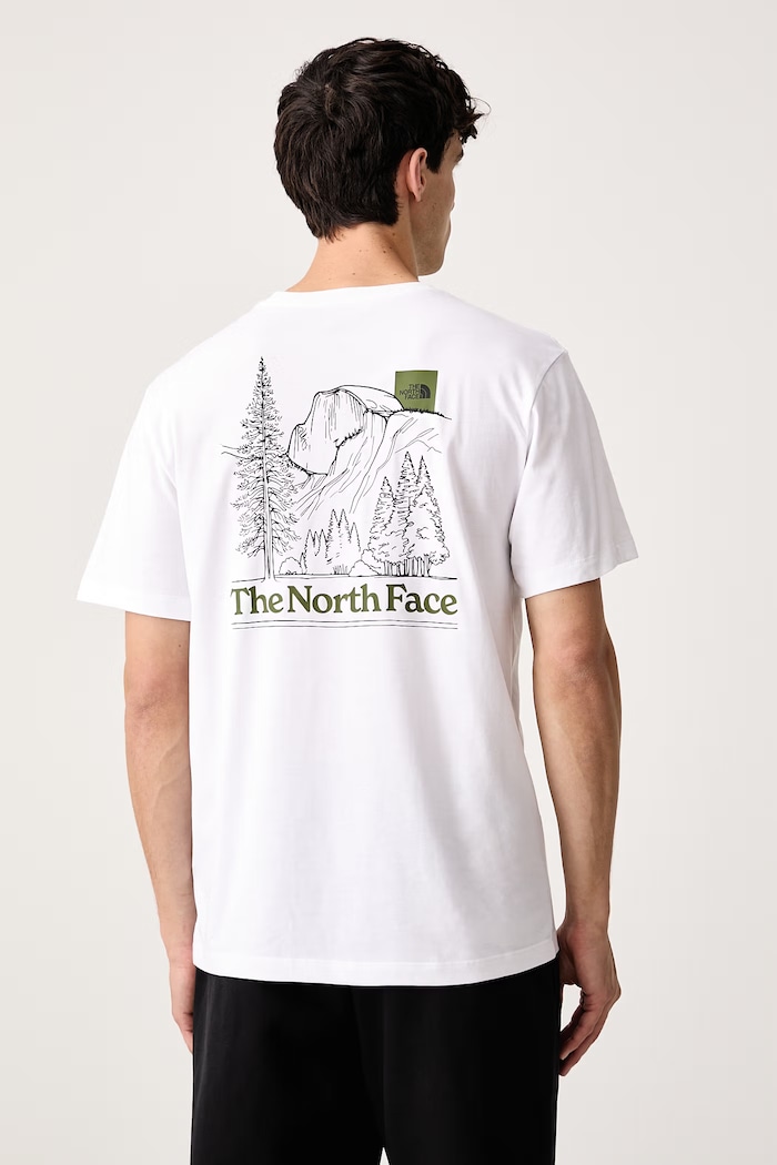 Ρούχα The North Face T-shirt ανδρικό με βαμβάκι Monte NF0A8JAVFN41 λευκό