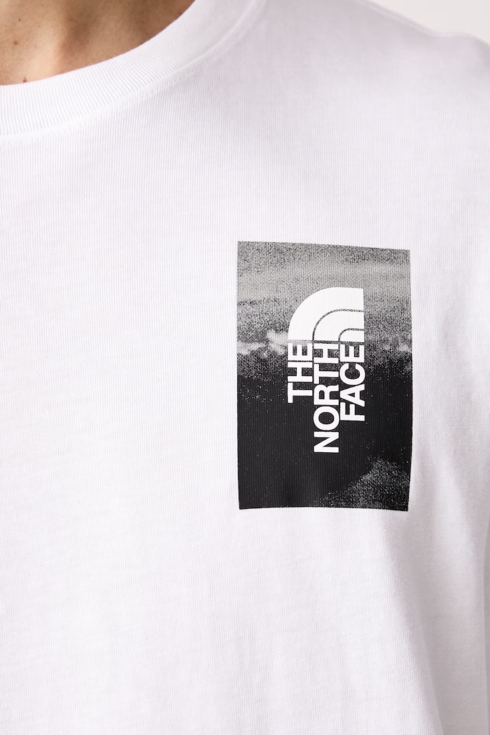 T-shirt ανδρικό βαμβακερό Collage Relaxed The North Face λευκό NF0A8H5KFN41