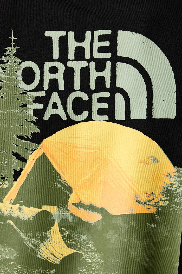 Majica za muškarce od pamuka Pitch a tent Relaxed The North Face crna NF0A8H59JK31