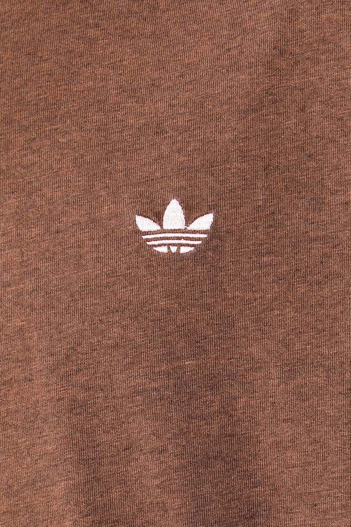 T-shirt ανδρικό βαμβακερό Trefoil Essentials adidas Originals καφέ KY5382