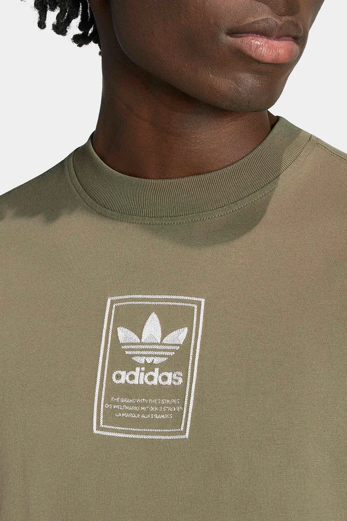 Tričko pánske bavlnené Elevated GFX adidas Originals KW4406 zelená