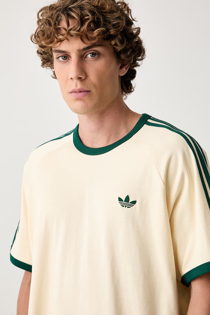 adidas Originals T-shirt męski bawełniany żółty KT5058