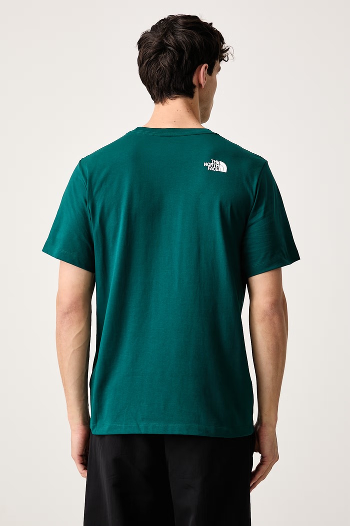 Odzież The North Face T-shirt męski z bawełną Evolution NF0A8G9CN4J1 zielony