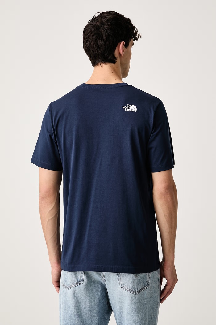 Ρούχα The North Face T-shirt ανδρικό με βαμβάκι Evolution NF0A8G9C8K21 σκούρο μπλε