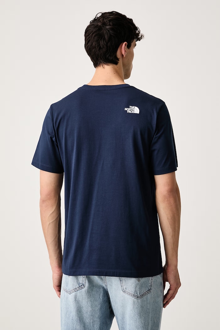 Ρούχα The North Face T-shirt ανδρικό με βαμβάκι Evolution NF0A8G9C8K21 σκούρο μπλε